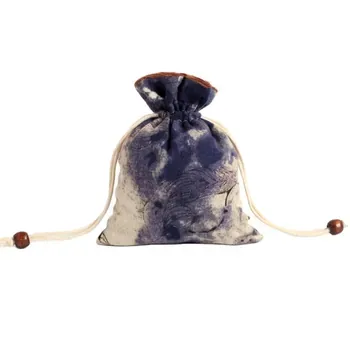 Canvas Jute-Style Drawstring Gift Storage Bag