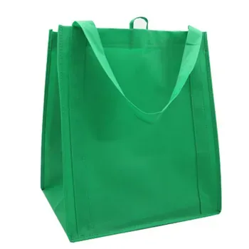 Custom Green Non-Woven Shopping Bag