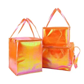 Holographic Non-Woven Delivery Lunch Cooler