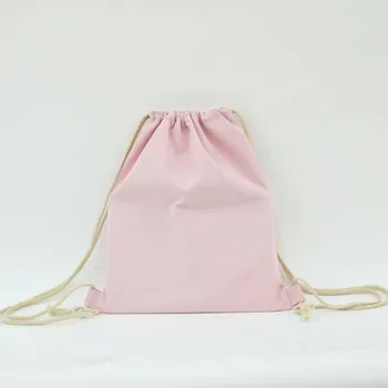 Custom Drawstring Cotton Canvas Backpack