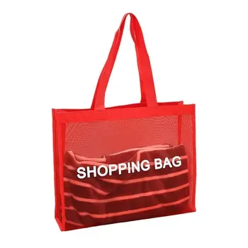 Custom Black Nylon Mesh Bag