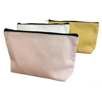 Custom Cotton Canvas Cosmetic Bag