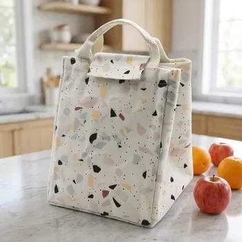 Canvas Breastmilk Bottle Lunch Cooler