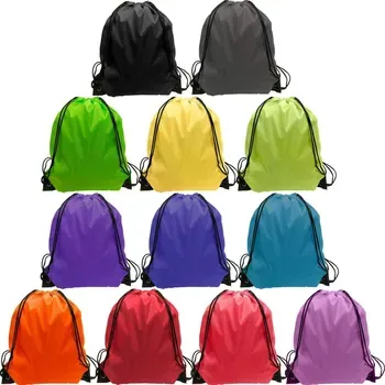 Large Nylon Swimming and Gym Drawstring Bag