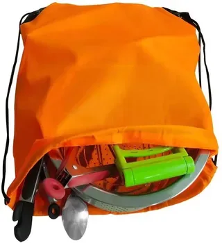Large Nylon Swimming and Gym Drawstring Bag