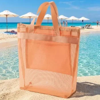 Polyester Mesh Beach Toiletry Tote