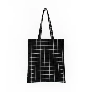 Custom Zippered Cotton Canvas Shopping Bag