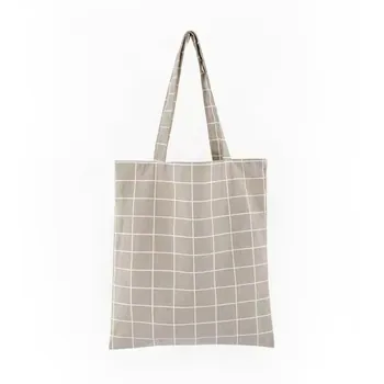 Custom Zippered Cotton Canvas Shopping Bag