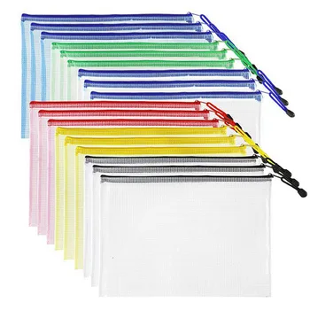 Waterproof PVC Mesh Document Zipper Pouch