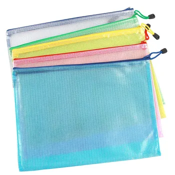 Waterproof PVC Mesh Document Zipper Pouch