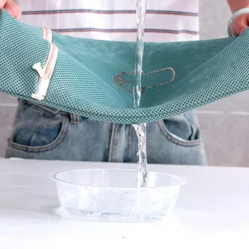 Embroidered Polyester Mesh Laundry Wash Bag