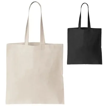 Foldable Canvas Zipper Shopping Tote