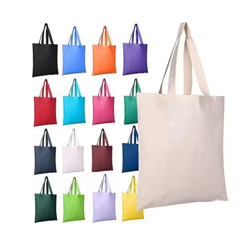 Foldable Canvas Zipper Shopping Tote
