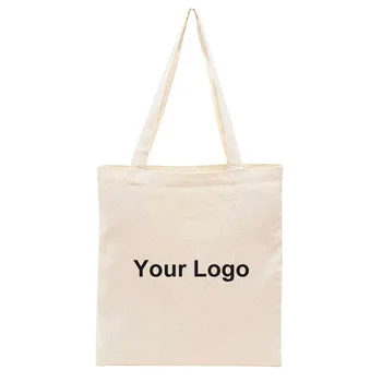 Foldable Canvas Zipper Shopping Tote