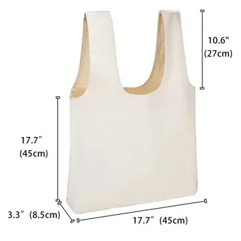 Cotton Vest Tote with Inside Pocket