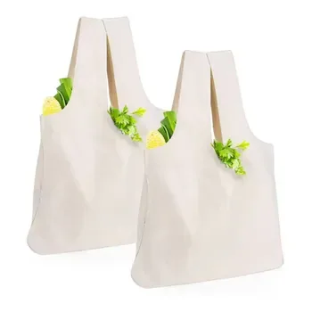 Cotton Vest Tote with Inside Pocket