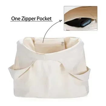 Cotton Vest Tote with Inside Pocket