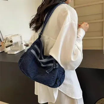 Custom Denim Crossbody Bag