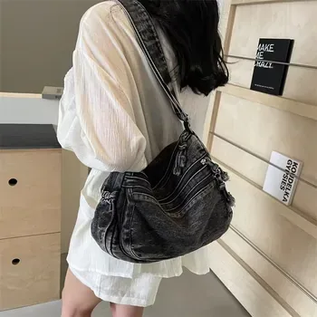 Custom Denim Crossbody Bag