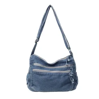 Custom Denim Crossbody Bag