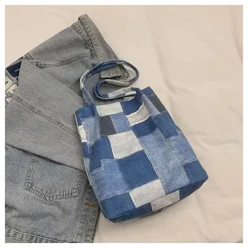Custom Denim Shopping Tote ZG20241023A7