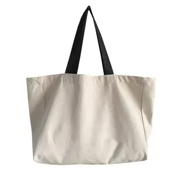 Custom Pink Cotton Canvas Shopping Tote