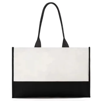 Large White Cotton Canvas Beach Gift Tote