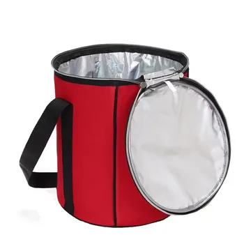 Round 600D Cooler with Adjustable Shoulder Strap