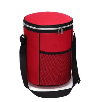 Round 600D Cooler with Adjustable Shoulder Strap