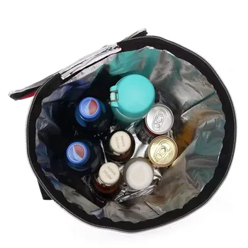 Round 600D Cooler with Adjustable Shoulder Strap