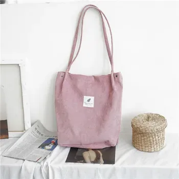 Custom Corduroy Shopping Tote ZG20241029M1