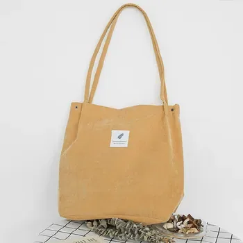 Custom Corduroy Shopping Tote ZG20241029M1