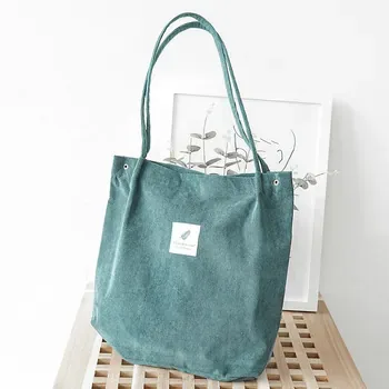 Custom Corduroy Shopping Tote ZG20241029M1