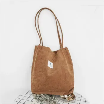 Custom Corduroy Shopping Tote ZG20241029M1