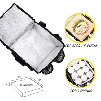 Custom Waterproof Insulated Polyester Food Delivery Cooler Bag
