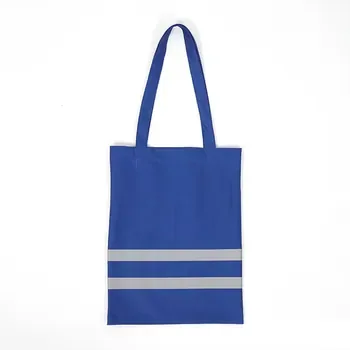 Custom Reflective Stripe Polyester Grocery Tote