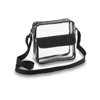 Custom Waterproof Zippered PVC Clear Bag with Front Pocket