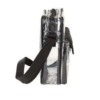 Custom Waterproof Zippered PVC Clear Bag with Front Pocket