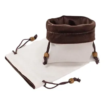 Custom Natural Canvas Drawstring Gift Bag