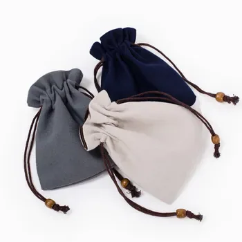 Custom Natural Canvas Drawstring Gift Bag