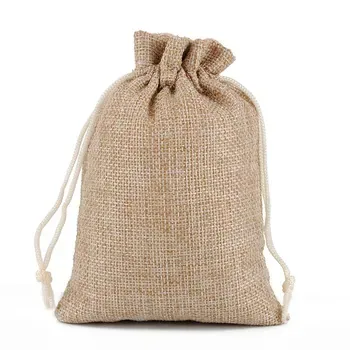Custom Jute Drawstring Bag ZG20240724A17