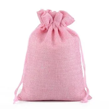 Custom Jute Drawstring Bag ZG20240724A17