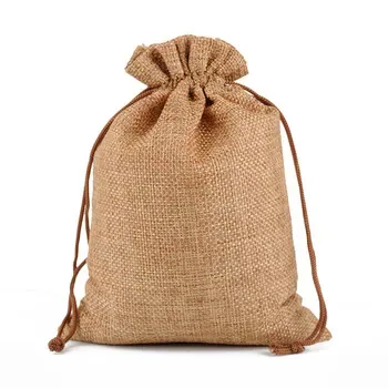 Custom Jute Drawstring Bag ZG20240724A17