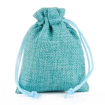 Custom Jute Drawstring Bag ZG20240724A17