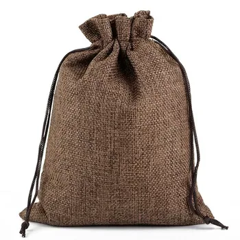 Custom Jute Drawstring Bag ZG20240724A17
