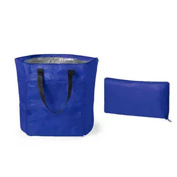 Custom Insulated Foil-Lined Foldable Polyester Lunch Cooler Bag