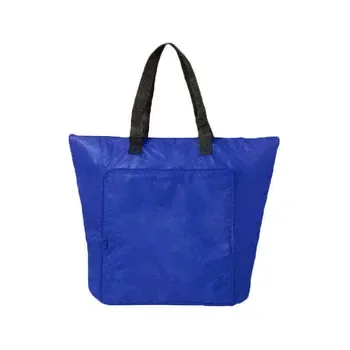 Custom Insulated Foil-Lined Foldable Polyester Lunch Cooler Bag