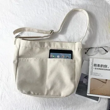 Custom Cotton Canvas Crossbody Bag ZG20250429M3