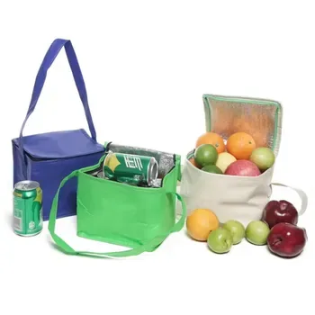 Custom Insulated Zippered Non-Woven Food Delivery Cooler Bag