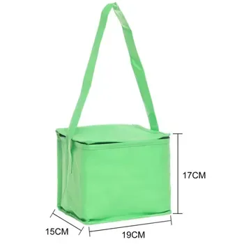 Custom Insulated Zippered Non-Woven Food Delivery Cooler Bag